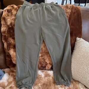 OYSHO Olive Green Jogger Pants
